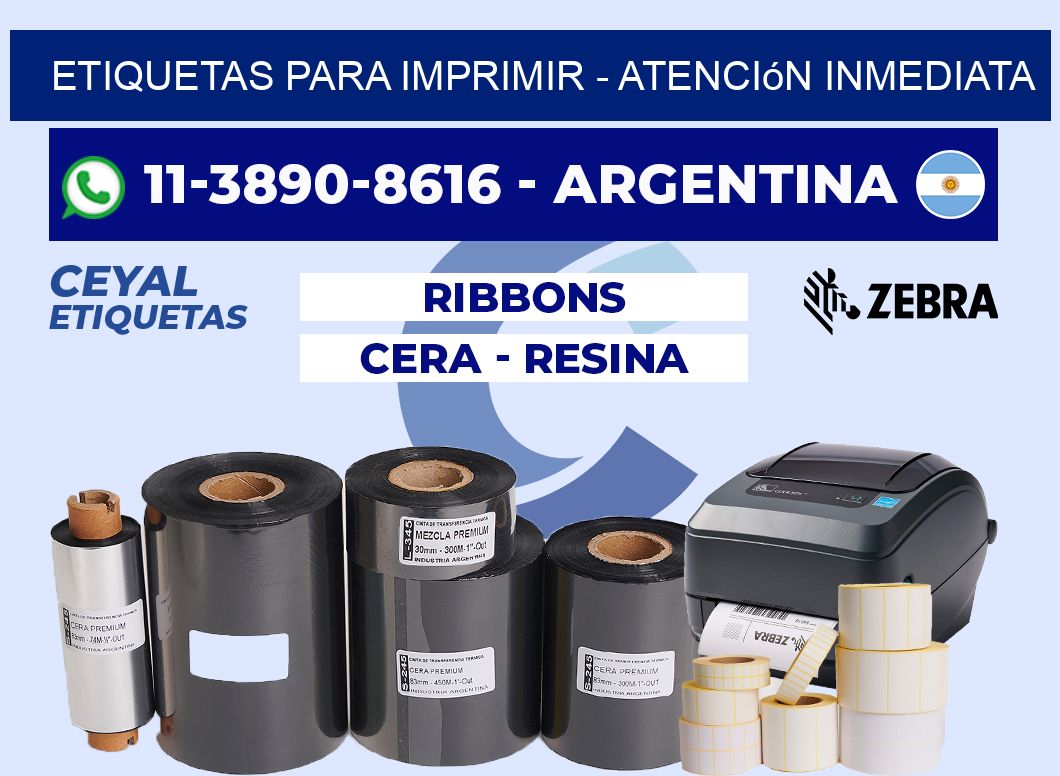 ETIQUETAS PARA IMPRIMIR - Atención inmediata