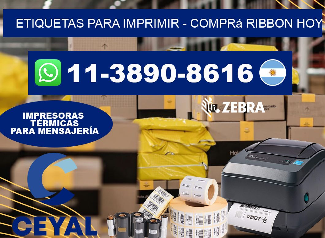 ETIQUETAS PARA IMPRIMIR - Comprá ribbon hoy