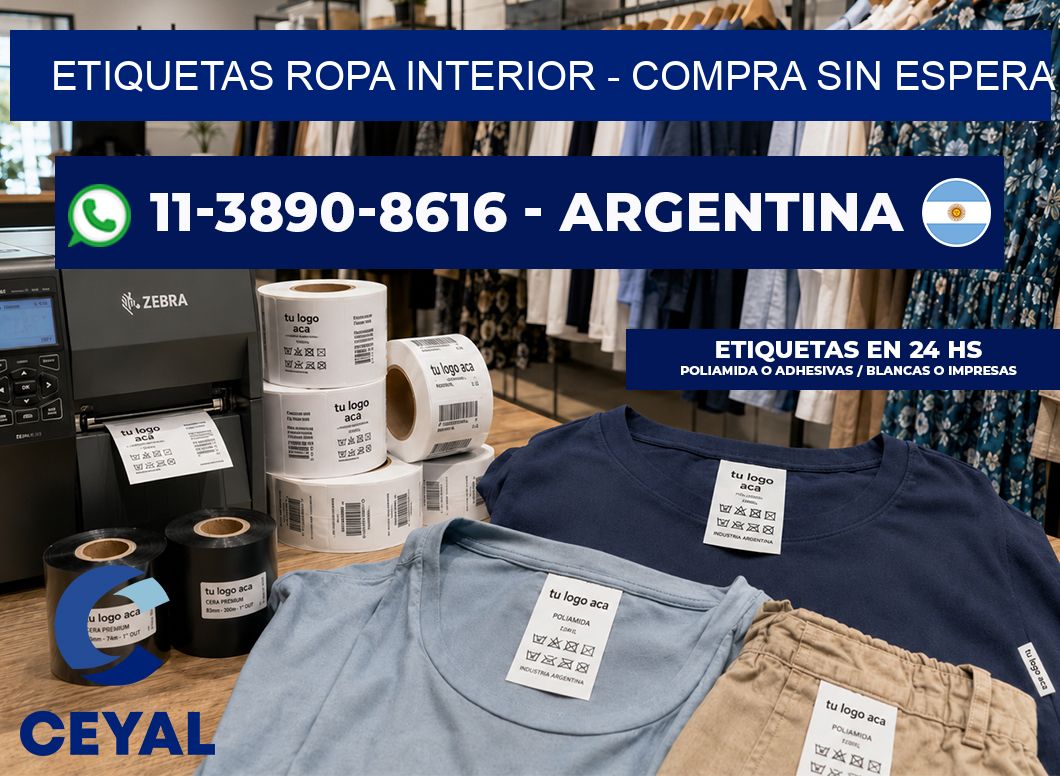 Etiquetas Ropa interior – Compra sin espera