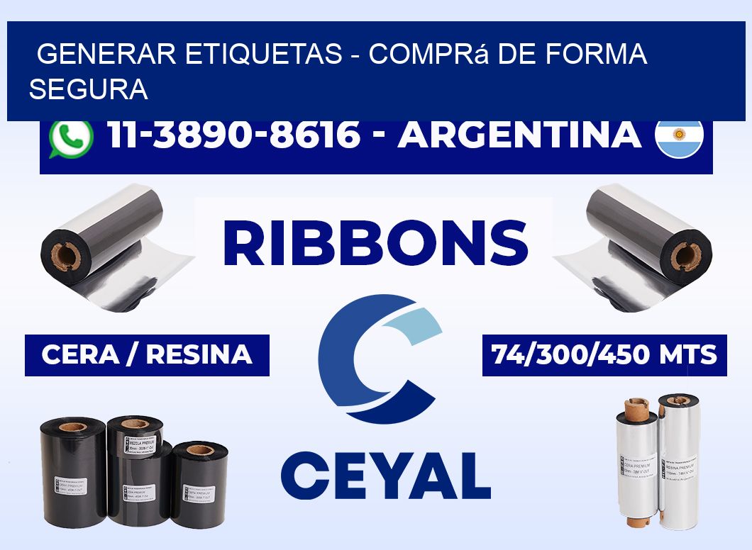 GENERAR ETIQUETAS - Comprá de forma segura