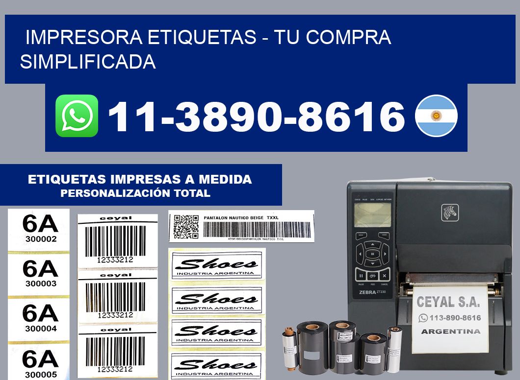 IMPRESORA ETIQUETAS - Tu compra simplificada