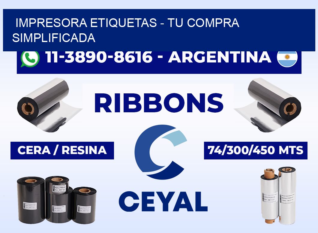 IMPRESORA ETIQUETAS - Tu compra simplificada