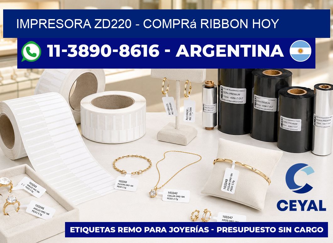 IMPRESORA ZD220 - Comprá ribbon hoy