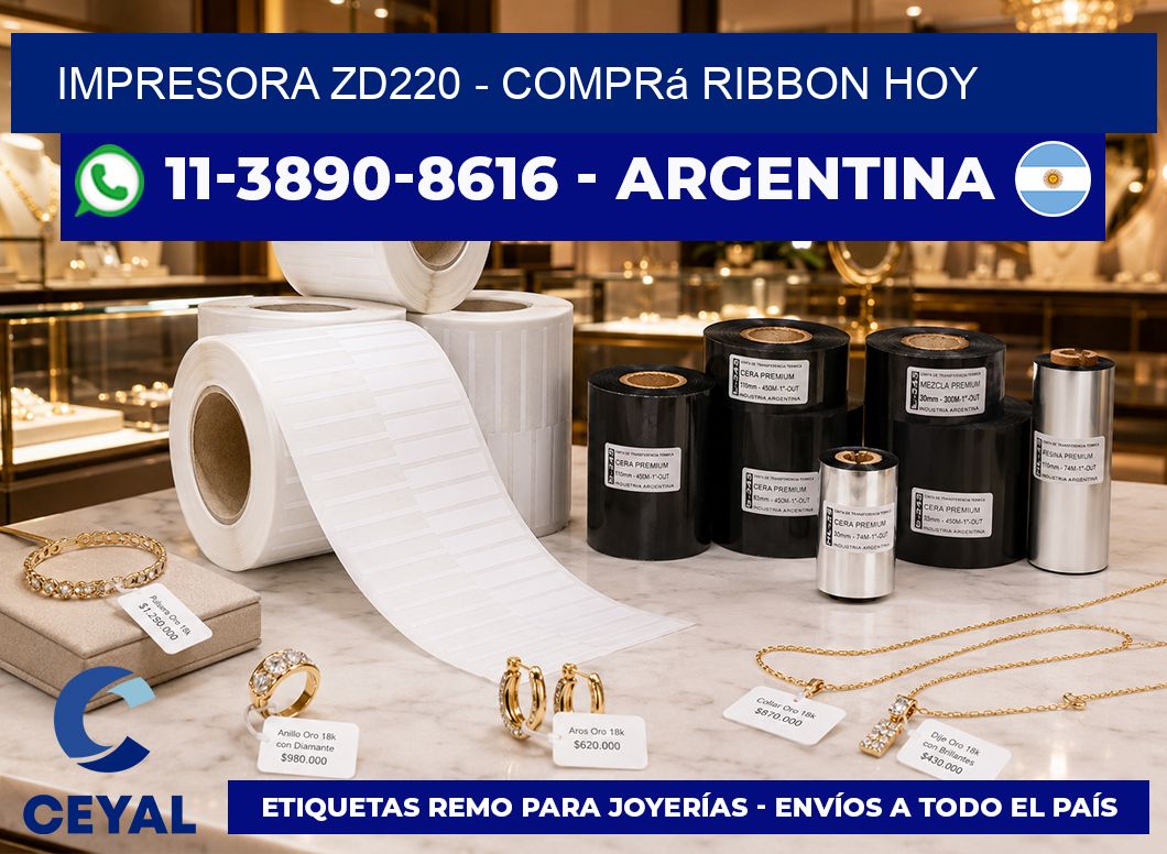 IMPRESORA ZD220 – Comprá ribbon hoy