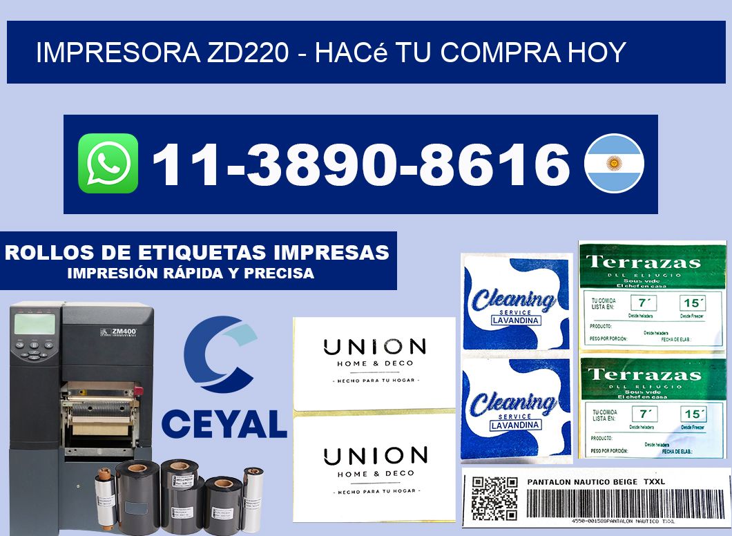 IMPRESORA ZD220 - Hacé tu compra hoy