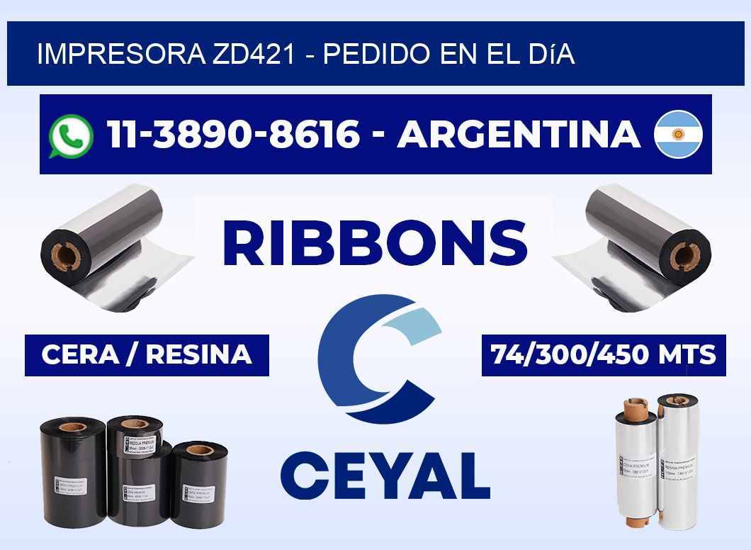 IMPRESORA ZD421 - Pedido en el día