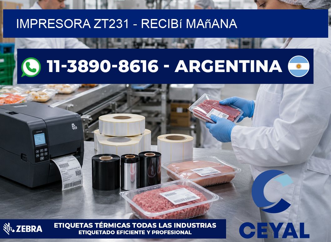 IMPRESORA ZT231 - recibí mañana