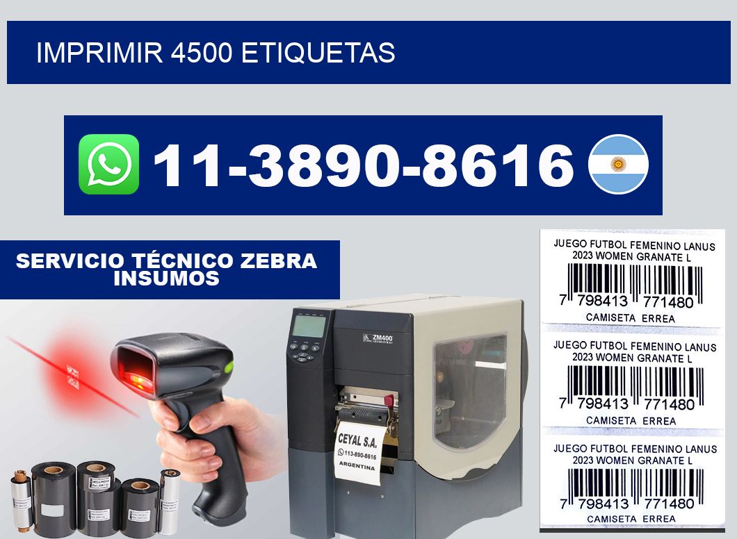 IMPRIMIR 4500 ETIQUETAS