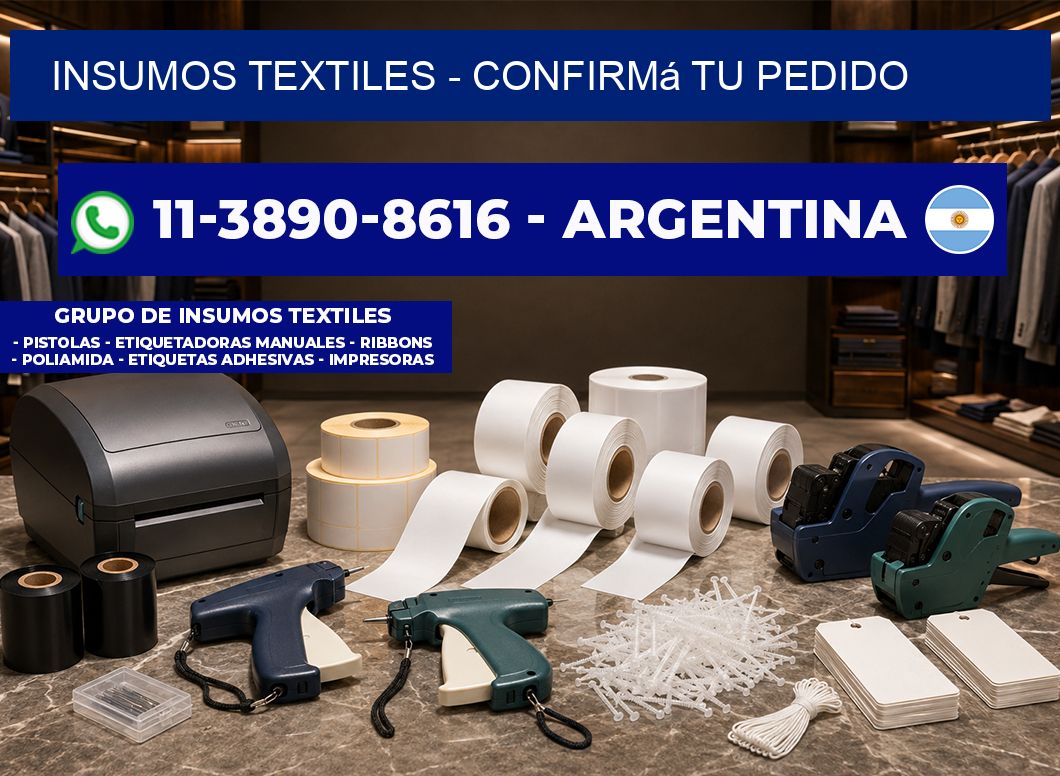 INSUMOS TEXTILES - Confirmá tu pedido