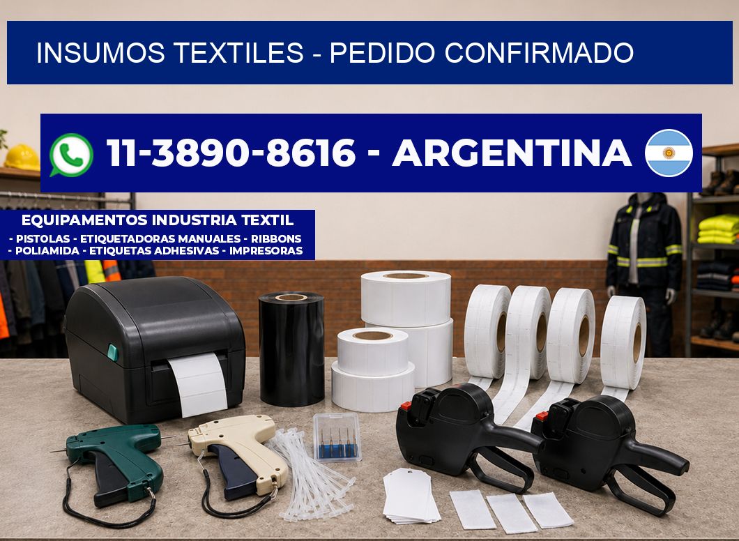 INSUMOS TEXTILES - Pedido confirmado