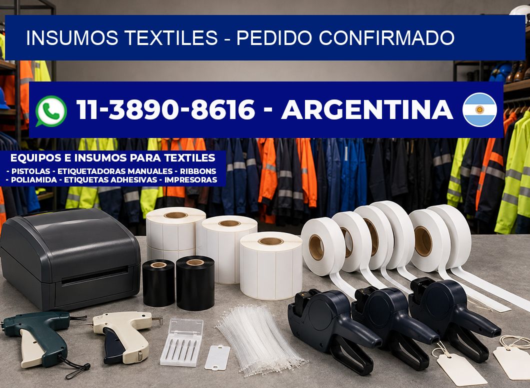 INSUMOS TEXTILES - Pedido confirmado