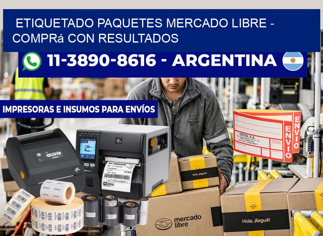 etiquetado paquetes mercado libre - Comprá con resultados