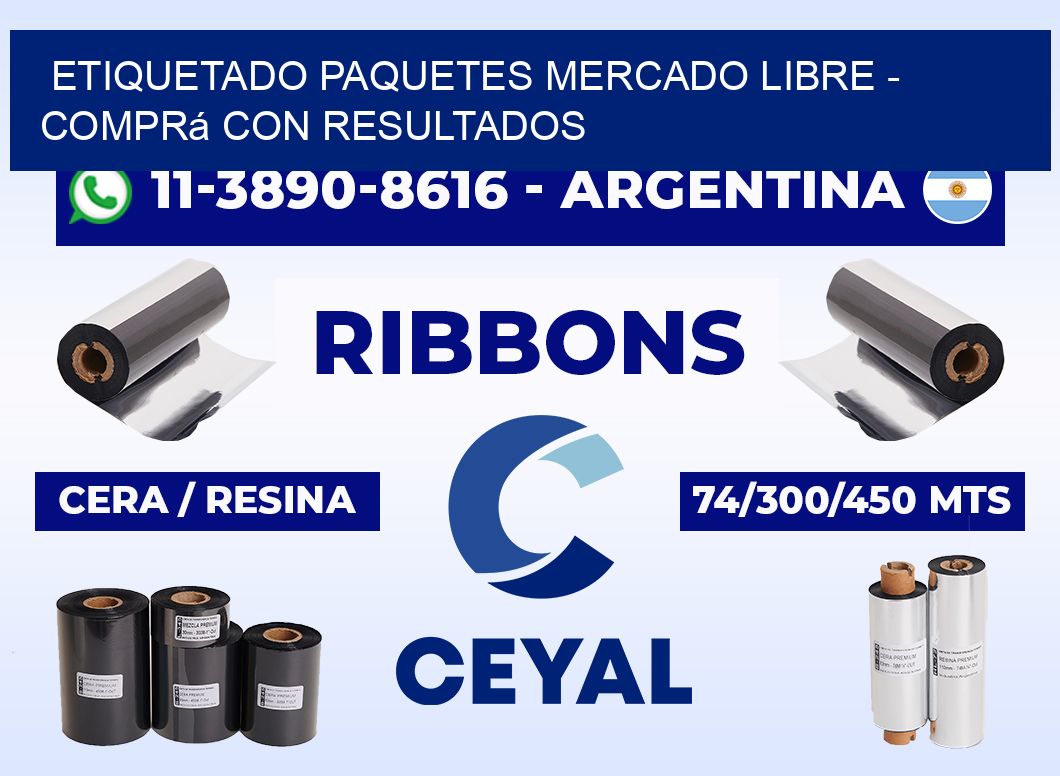 etiquetado paquetes mercado libre - Comprá con resultados