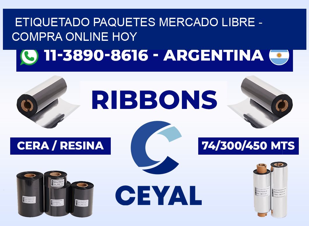 etiquetado paquetes mercado libre - Compra online hoy