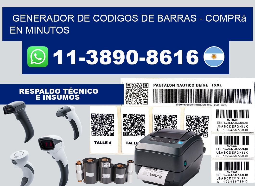 generador de codigos de barras - Comprá en minutos
