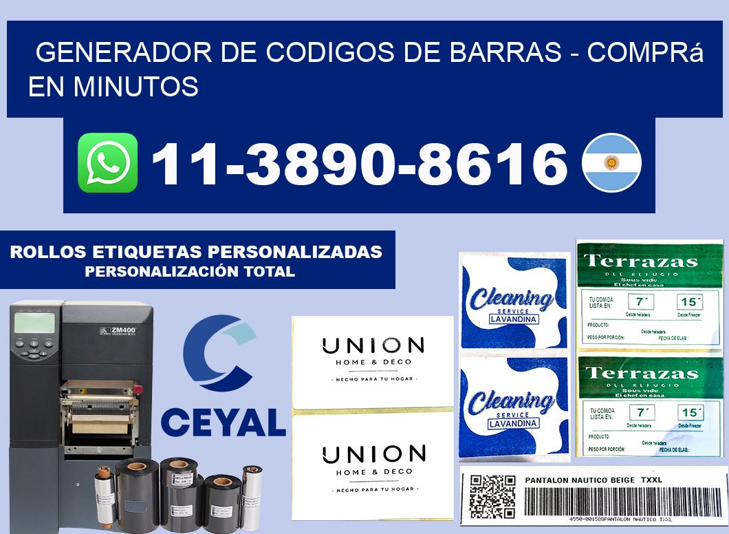 generador de codigos de barras - Comprá en minutos