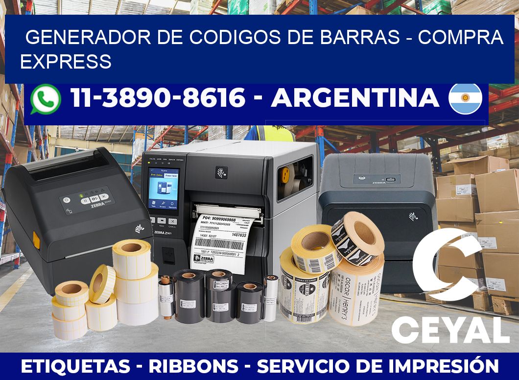 generador de codigos de barras – Compra express