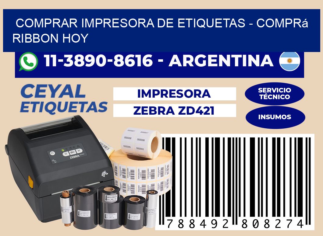 COMPRAR IMPRESORA DE ETIQUETAS - Comprá ribbon hoy