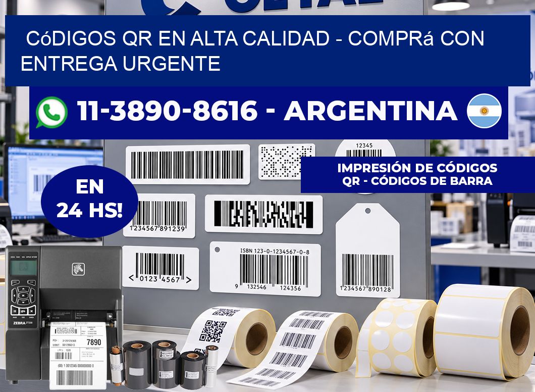 Códigos QR en Alta Calidad - Comprá con entrega urgente