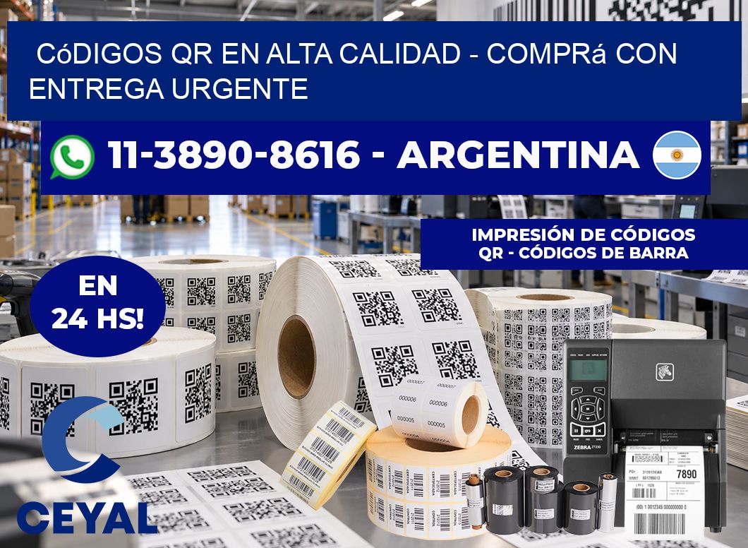 Códigos QR en Alta Calidad - Comprá con entrega urgente