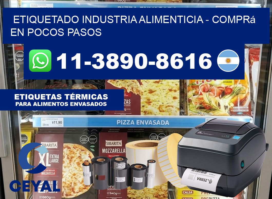 ETIQUETADO INDUSTRIA ALIMENTICIA – Comprá en pocos pasos
