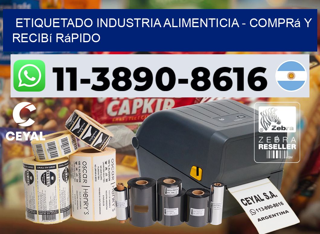ETIQUETADO INDUSTRIA ALIMENTICIA - Comprá y recibí rápido