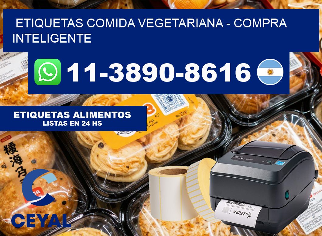 ETIQUETAS COMIDA VEGETARIANA – Compra inteligente