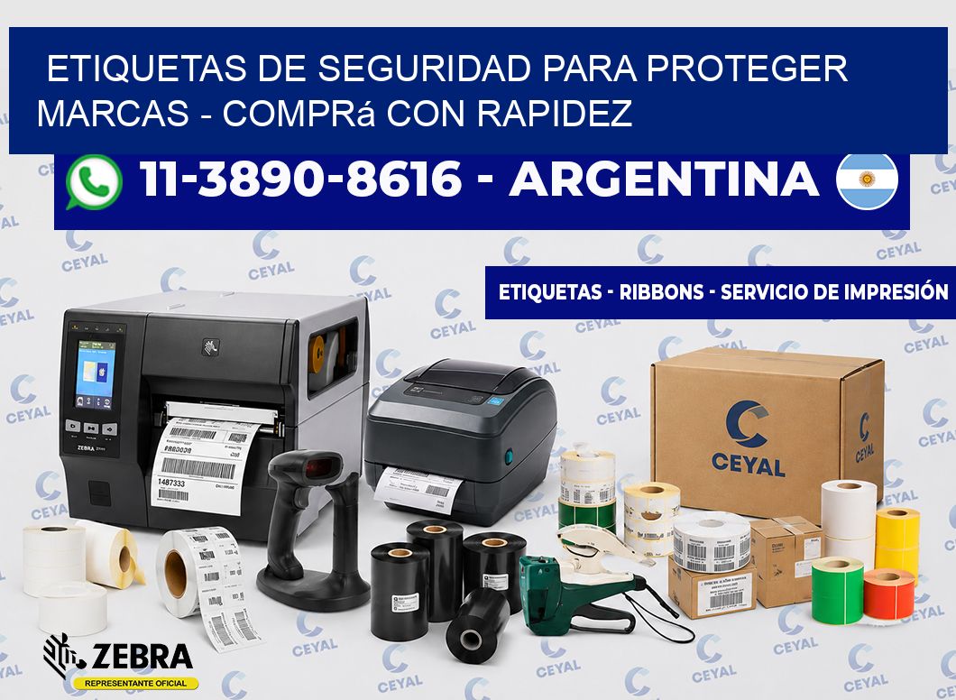 ETIQUETAS DE SEGURIDAD PARA PROTEGER MARCAS - Comprá con rapidez