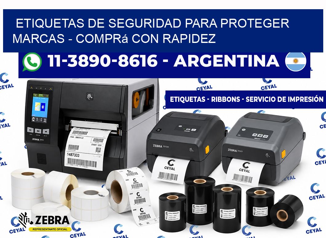 ETIQUETAS DE SEGURIDAD PARA PROTEGER MARCAS - Comprá con rapidez