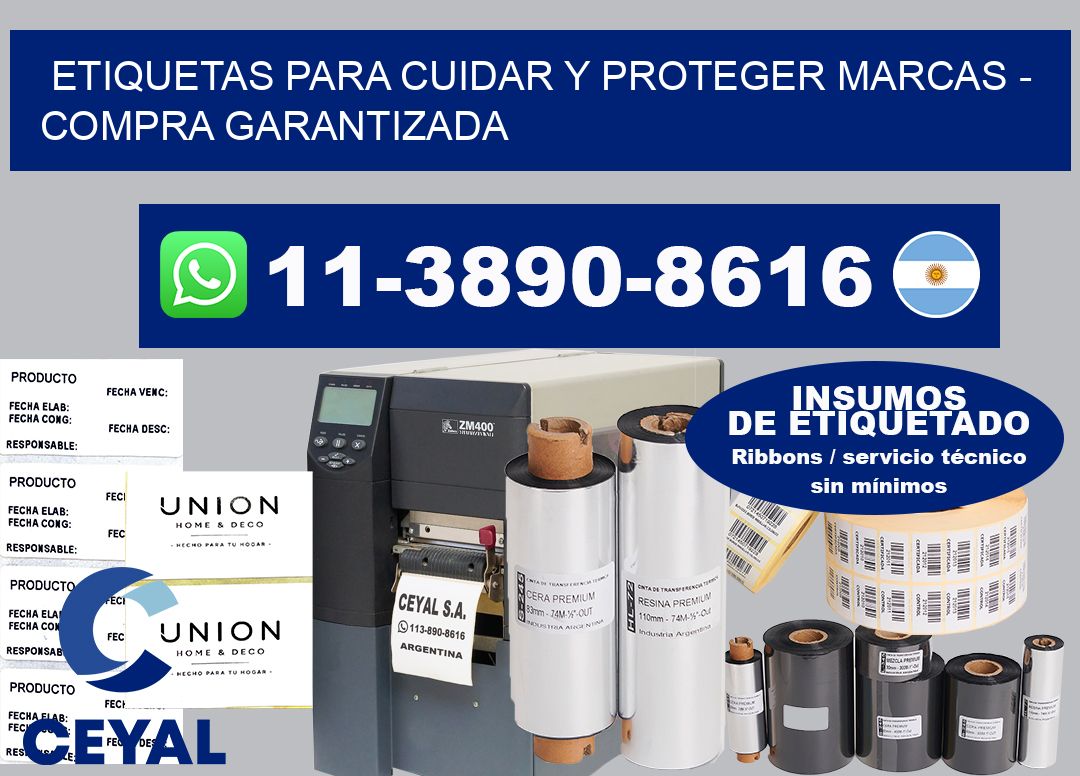 ETIQUETAS PARA CUIDAR Y PROTEGER MARCAS – Compra garantizada