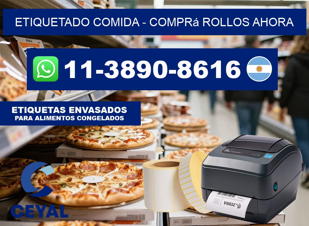 Etiquetado comida – Comprá rollos ahora