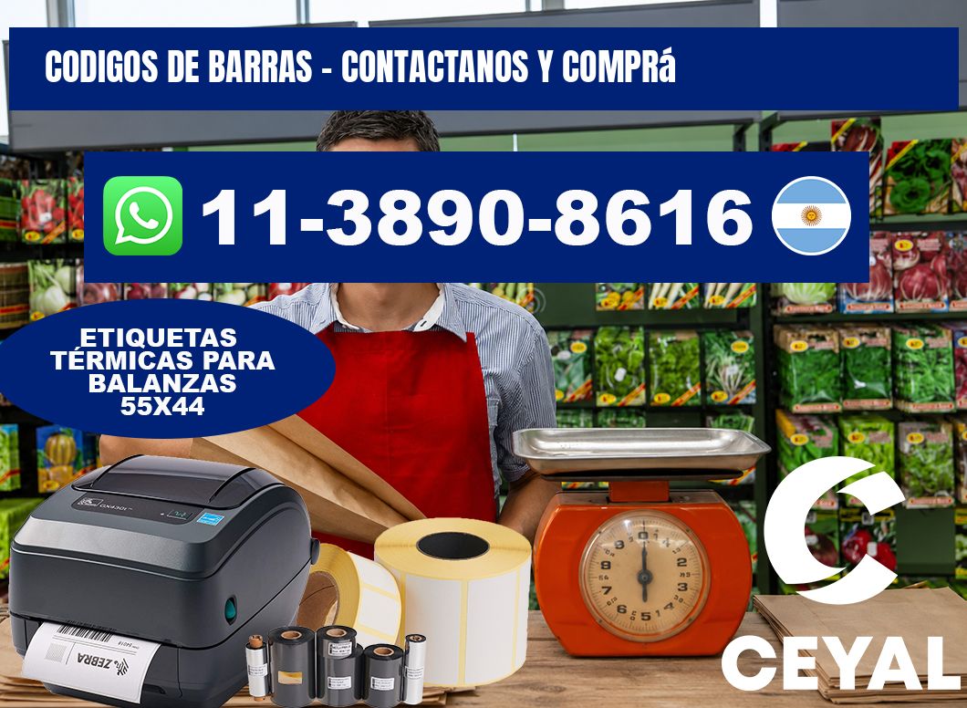 codigos de barras - Contactanos y comprá