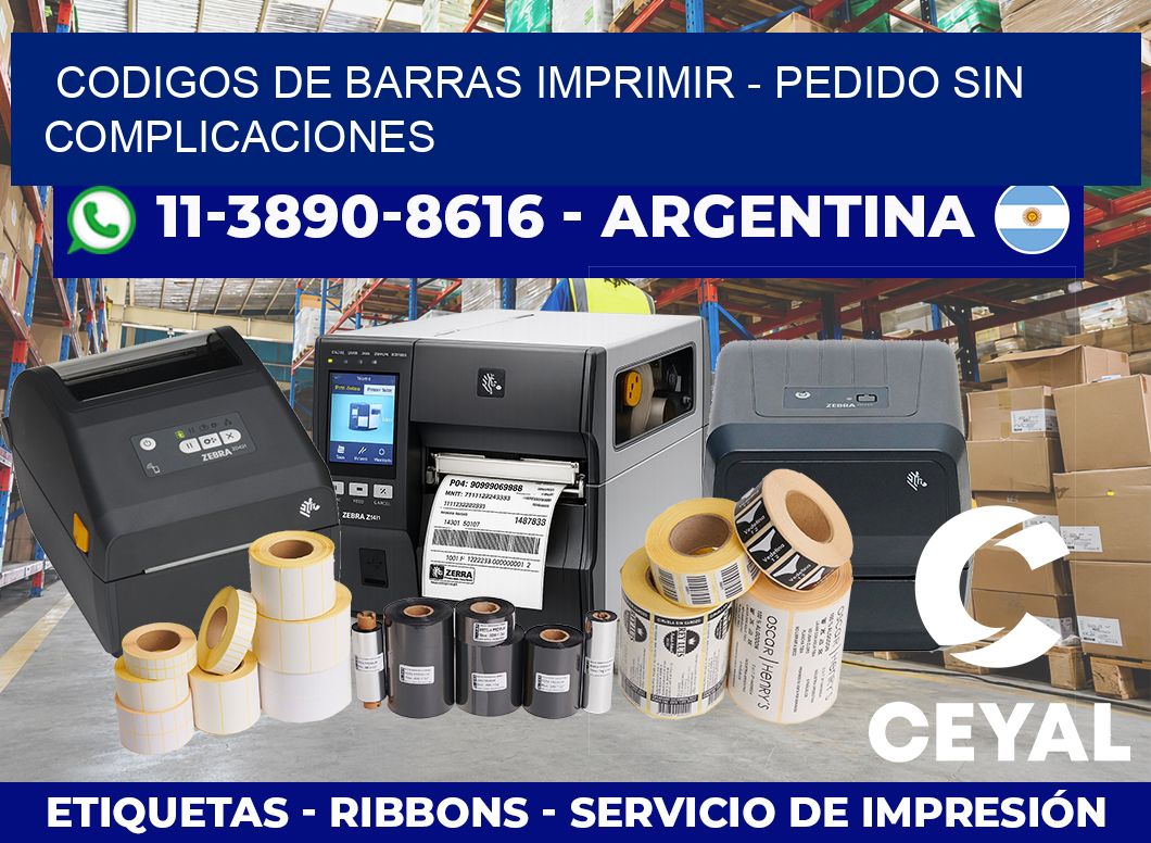 codigos de barras imprimir - Pedido sin complicaciones