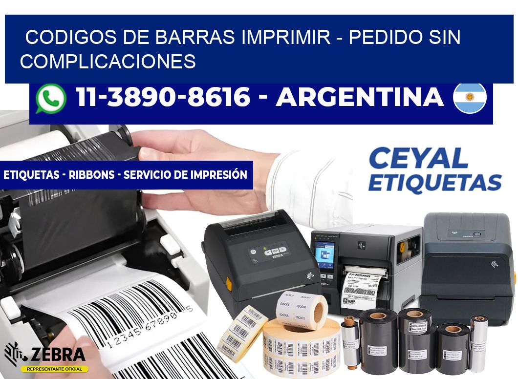 codigos de barras imprimir - Pedido sin complicaciones