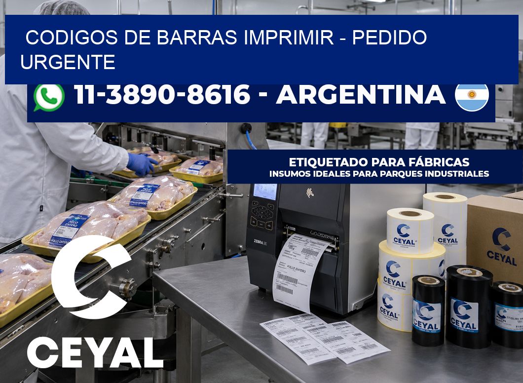 codigos de barras imprimir – Pedido urgente