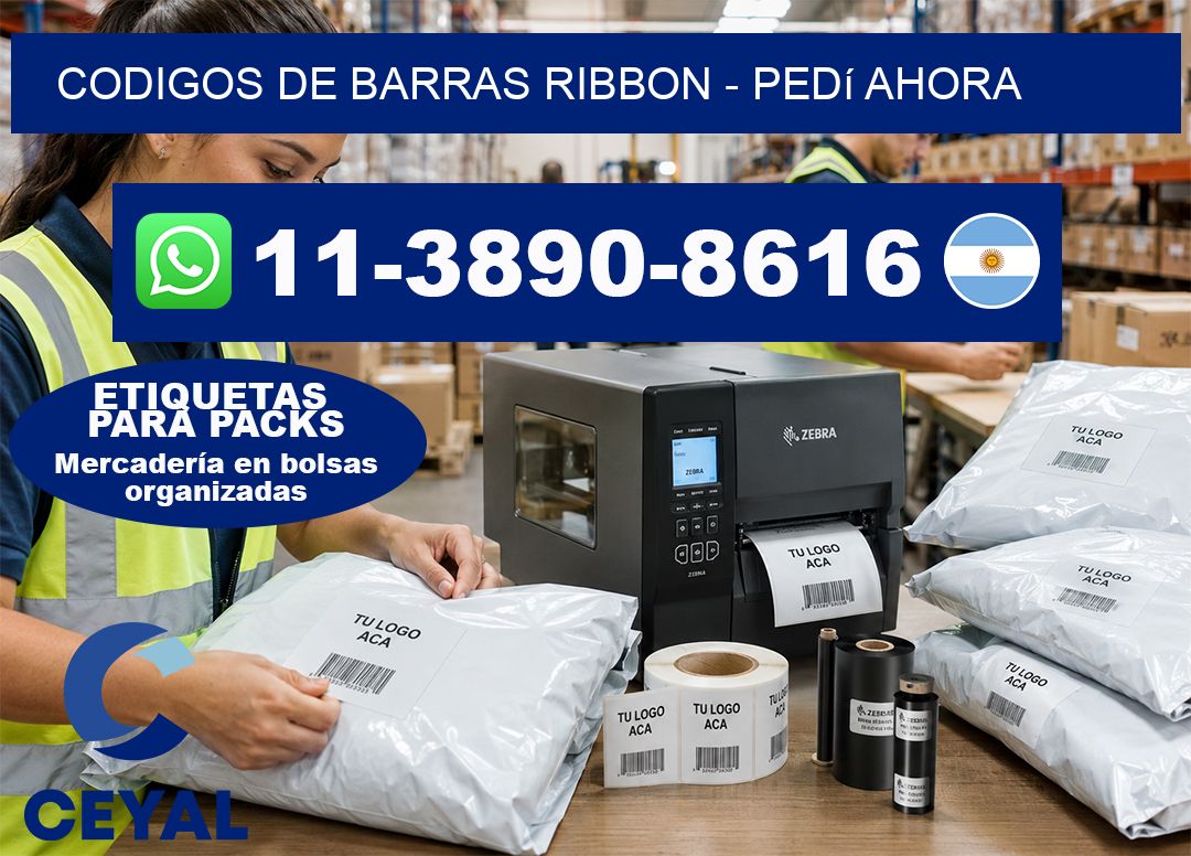 codigos de barras ribbon - Pedí ahora