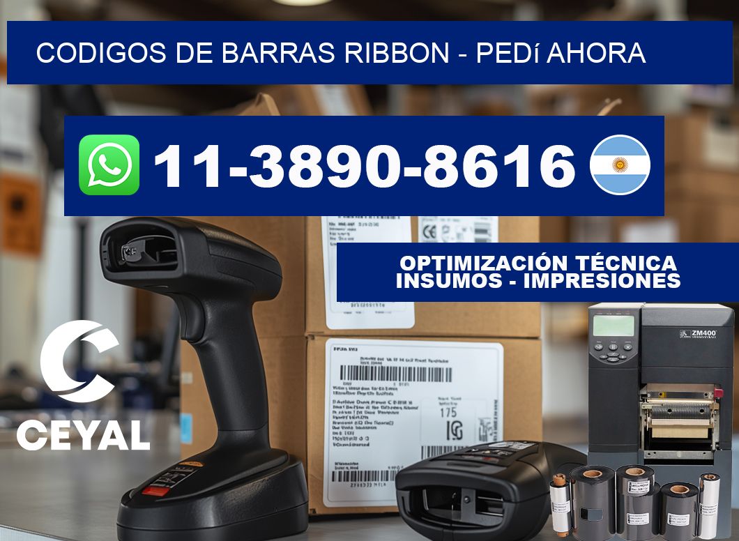 codigos de barras ribbon - Pedí ahora