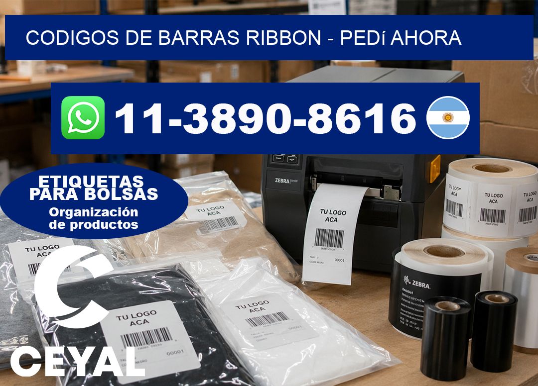 codigos de barras ribbon – Pedí ahora