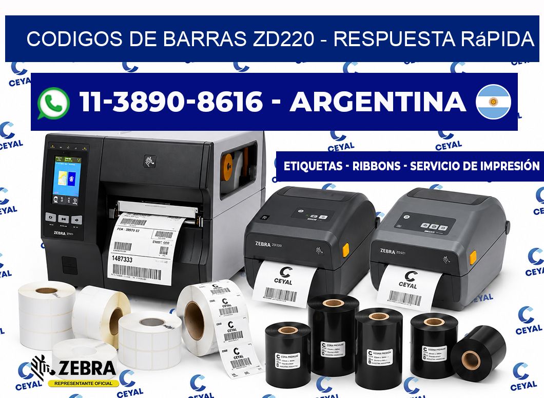 codigos de barras zd220 - Respuesta rápida