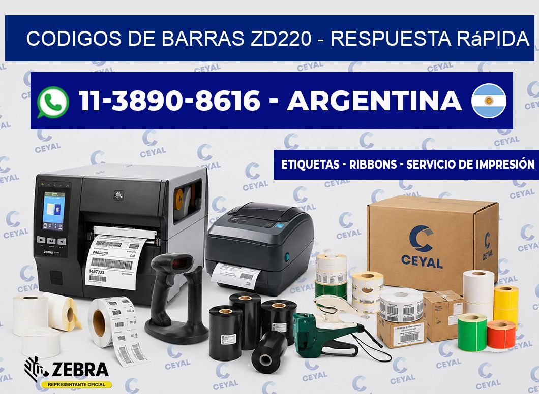 codigos de barras zd220 - Respuesta rápida