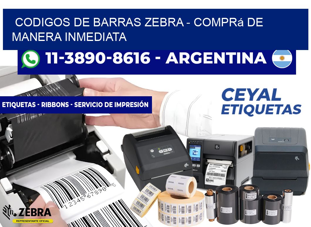 codigos de barras zebra - Comprá de manera inmediata