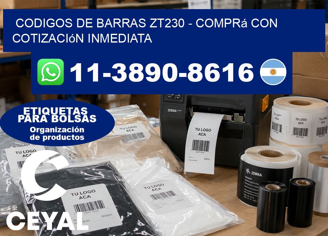 codigos de barras zt230 – Comprá con cotización inmediata
