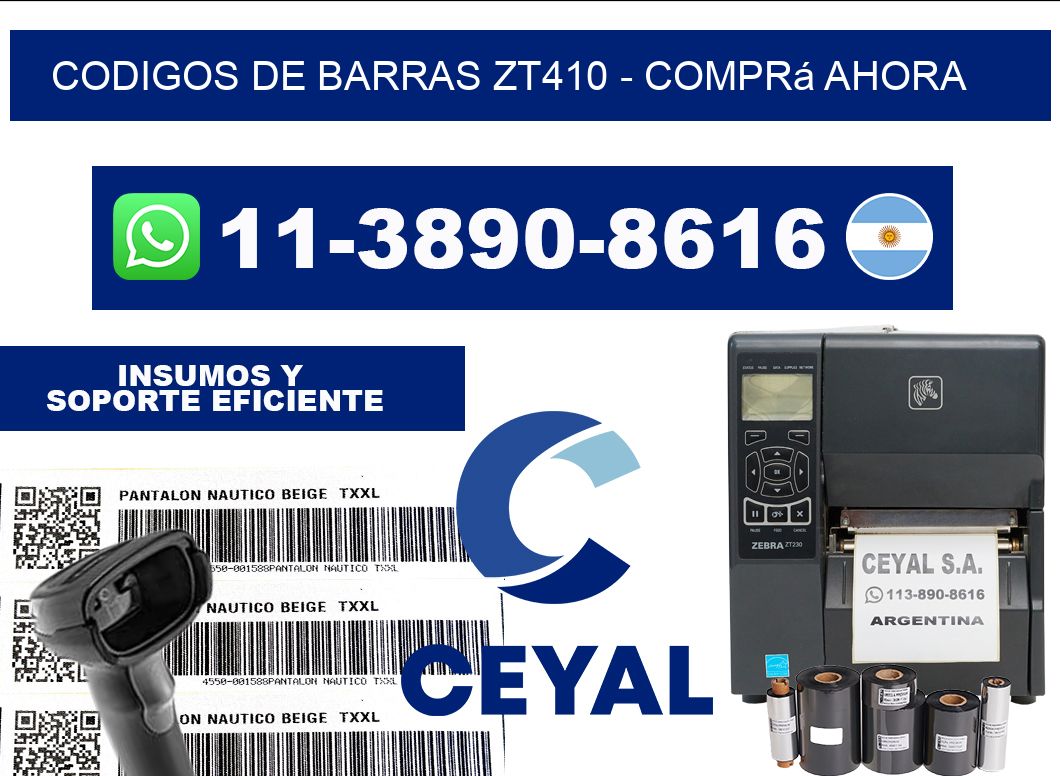 codigos de barras zt410 - Comprá ahora