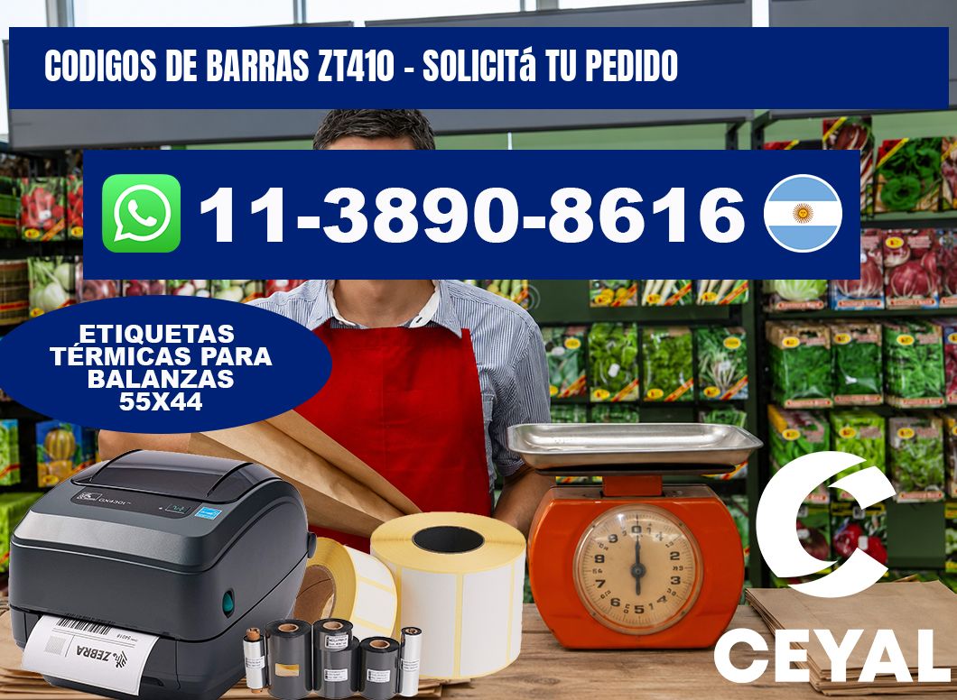 codigos de barras zt410 - Solicitá tu pedido