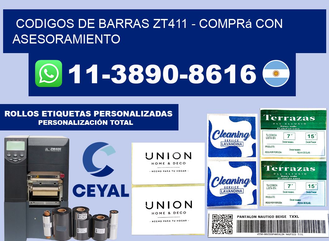 codigos de barras zt411 - Comprá con asesoramiento