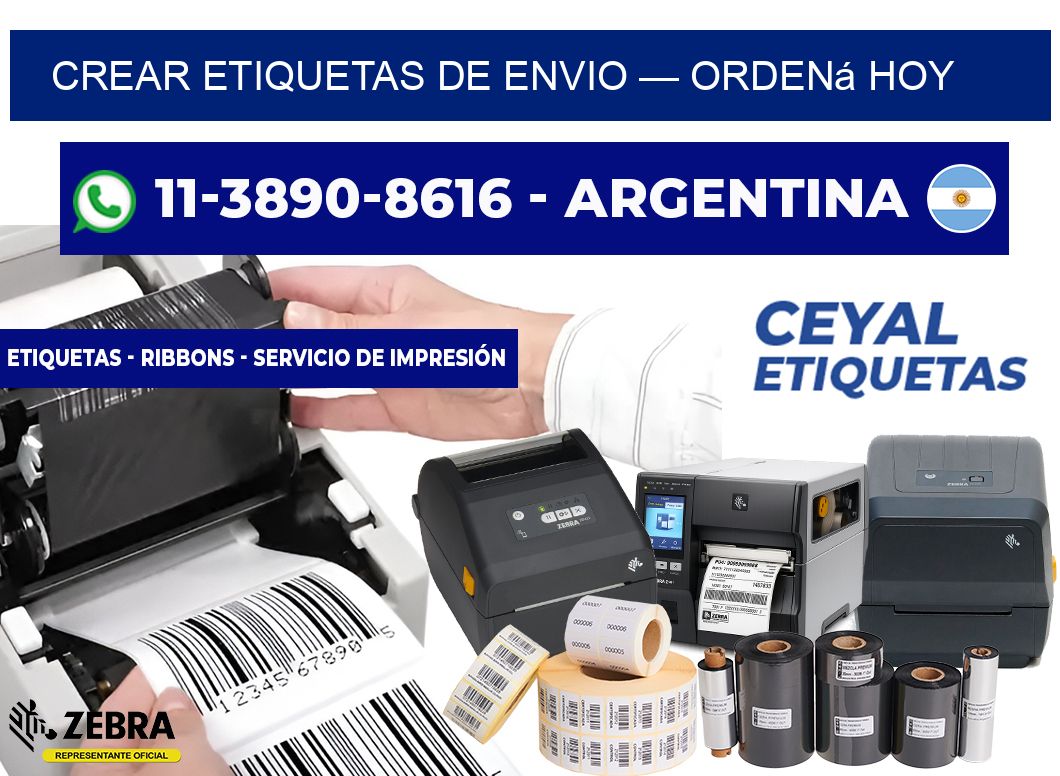 crear etiquetas de envio — Ordená hoy