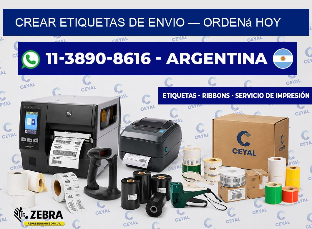 crear etiquetas de envio — Ordená hoy