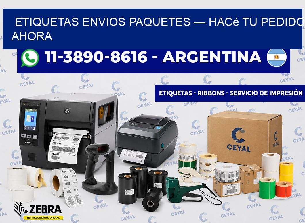 etiquetas envios paquetes — Hacé tu pedido ahora